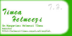 timea helmeczi business card